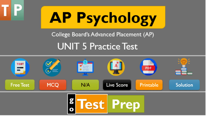 Ap psychology unit 5 test