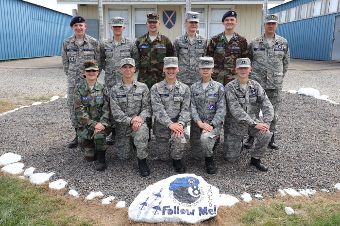 Blue air civil beret patrol national force receive project participants also they when