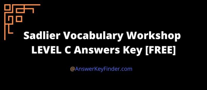 Vocabulary workshop level c unit 14 answers