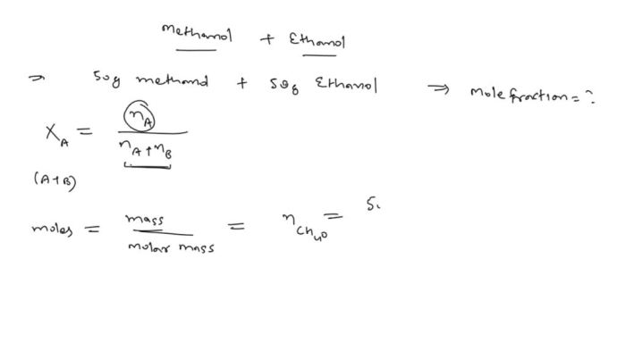 Methanol mole